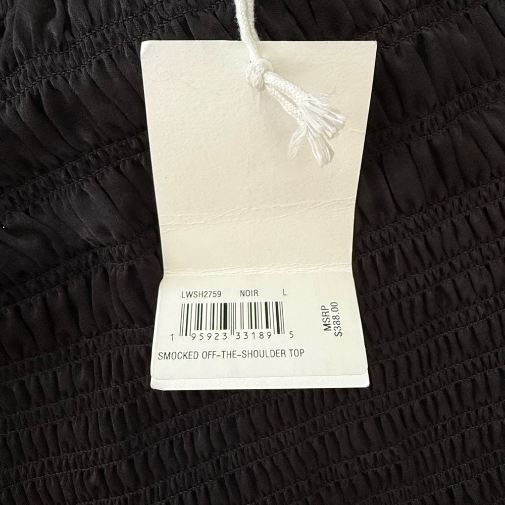 Frame Denim Black Smocked Top - Picture 5 of 5